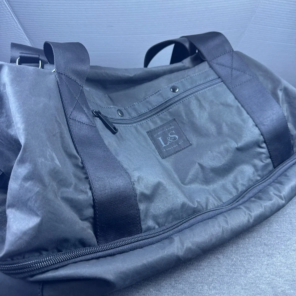 LO & SONS Catalina Day Tote Weekender Shoulder Bag Carry On Black Travel‎ Gym